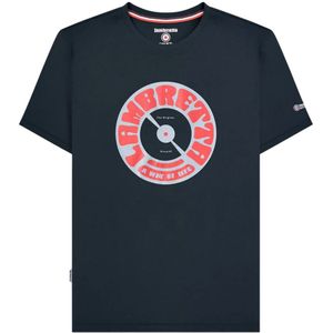 Lambretta Heren Vinyl Record T-shirt (Marine)