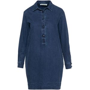 Conquista Fashion - Denim Overhemdjurk - Blousejurken