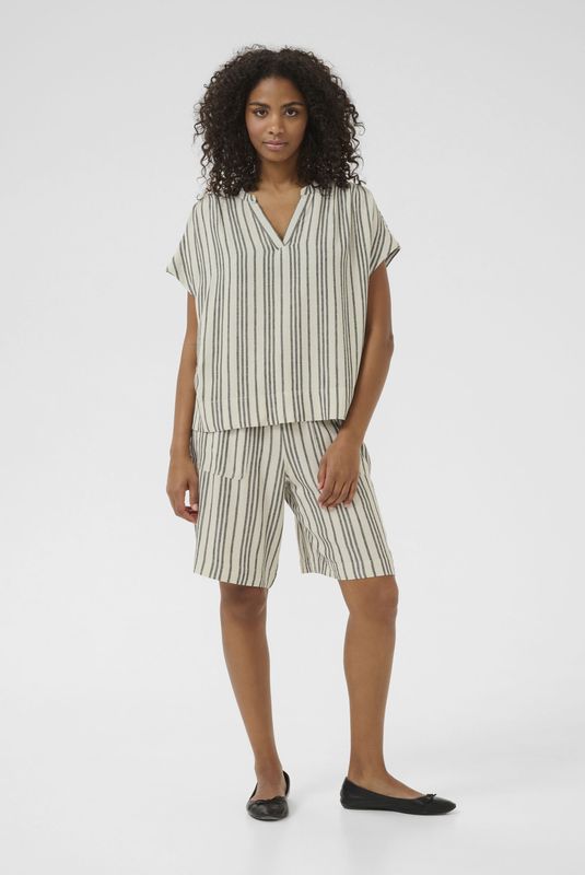 KAFFE - Milia - Blouse - Licht - Korte Mouwen