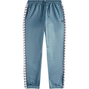 Fred Perry Branded Taped Ash Blue Track Pants
