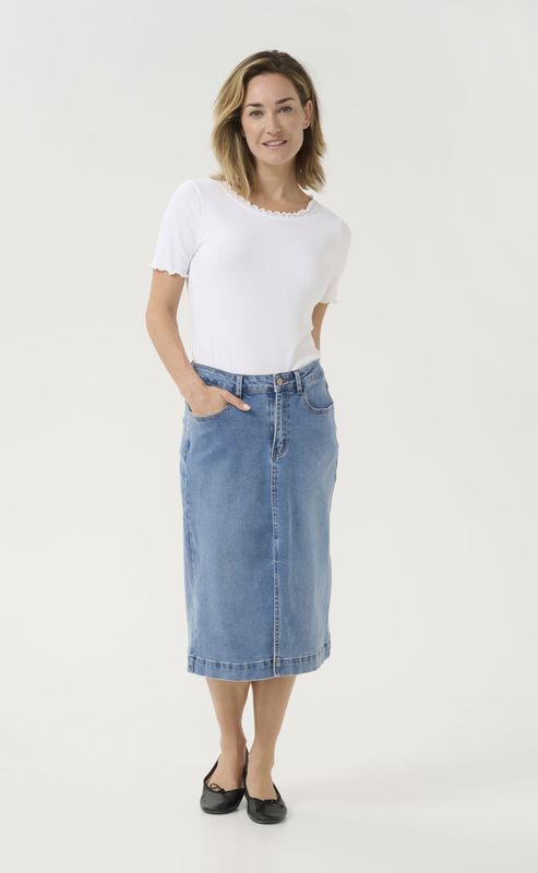 Cream Rok 'CR Jannie'  blauw denim