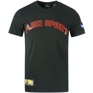 Plein Sport Multi Colour Logos Black T-Shirt