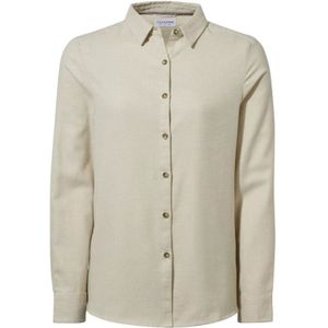 Craghoppers Dames/Dames Dornoch Marl Shirt Met Lange Mouwen (Lichte Raffia) - Maat 36