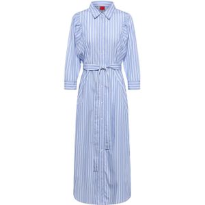 Hugo - Kyrilla - Jurk - Blauw - Regular Fit - Katoen
