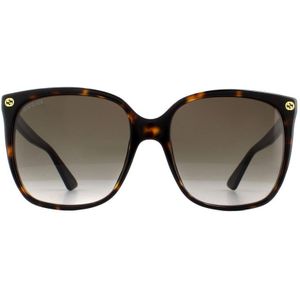Gucci Cat Eye Dames Havana Gray Gracient Zonnebril | Sunglasses