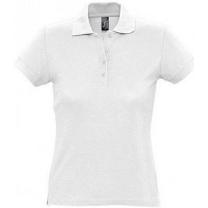 SOLS Dames dames Passion Pique Poloshirt met korte mouwen (Wit)