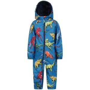 Mountain Warehouse Kinder/Kinderen Puddle Dinosaurus Regenpak (Blauw)