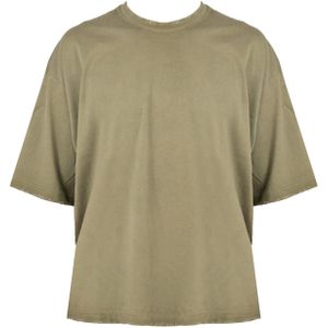 Xagon Man - Oversize C-hals T-shirt - Groen - Katoen
