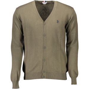 U.s. Polo Assn. - V-hals Cardigan - Groen - Heren - Katoen