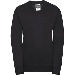 Russell Collection Sweatshirt met V-hals voor kinderen/Kinderen (Zwart)