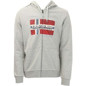 Napapijri Bilo hoodie met logo voor heren, grijs
