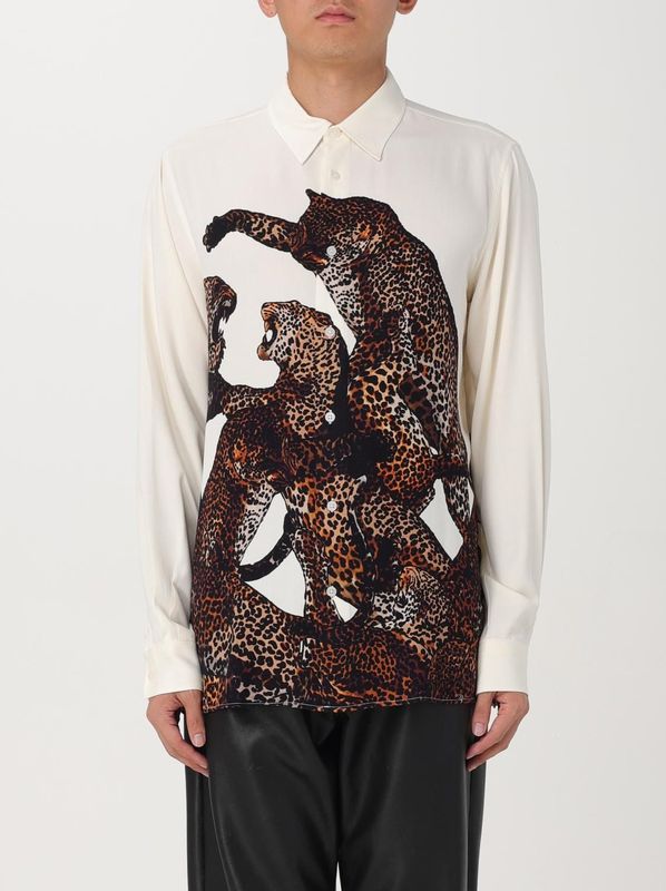 Just Cavalli, Heren, Overhemden, Veelkleurig, Maat: M Zijde,