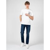Pepe Jeans - Shye - T-shirt - Wit - Normale Pasvorm