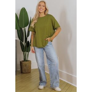 Overmaatse Korte Mouw T-shirt