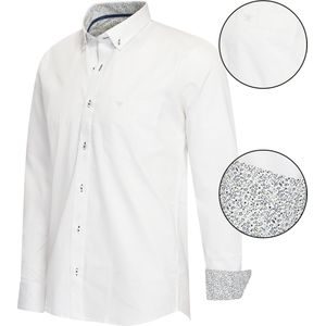 Cappuccino Italia Overhemden Regular Fit Overhemd Wit Wit