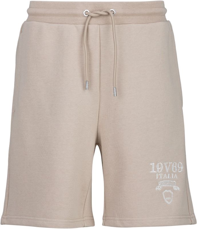 19V69 ITALIA - Broek - Kaki/Wit - Korte Broeken