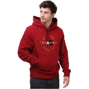 Tommy Hilfiger Seasonal Icon hoodie voor heren, rood