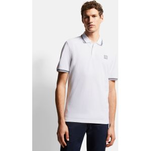 Bugatti Herren Poloshirt met contrasterende strepen