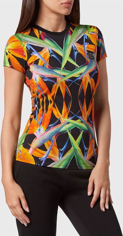 Plein Sport - T-Shirt Ronde Hals - Veelkleurig - Dames - Katoen