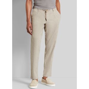 Bugatti Herren Geplooide broek met taps toelopende pasvorm