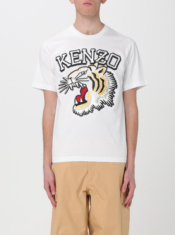 Tijgerhoofd T-shirt Geborduurd Ontwerp