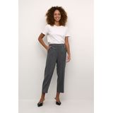 Kaffe - Kasakura Hw Cropped Pants - Grijs - Dames - Polyester