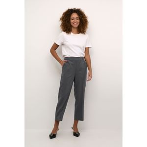 Kaffe - Kasakura Hw Cropped Pants - Grijs - Dames - Polyester