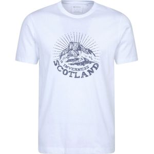 Mountain Warehouse Heren Inverness T-Shirt met Korte Mouwen (Wit)