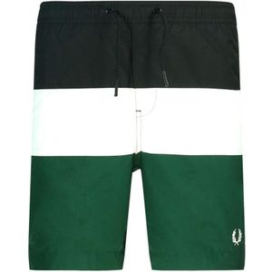 Fred Perry Color Block S8510 426 groene zwemshort