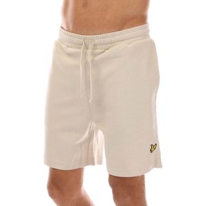 Lyle & Scott Heren Crest Sweat Shorts (Crème)