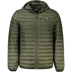 Cavalli Class - Gevoerde Jas - Groen - Effen Gequilt