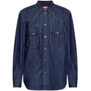 Diesel Heren Denim Shirt (Donkerblauw)