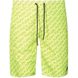 Philipp Plein - Repetitive Long Logo - Zwembroeken - Fluorescent Yellow