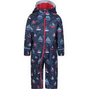 Mountain Warehouse Kinderen/Kinderen Puddle Bedrukte Waterdichte Regenoverall (Marineblauw)