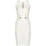 Liu Jo - Elegante Mouwloze Jurk - Wit - Polyester