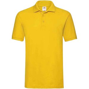 Fruit of the Loom Heren Premium Katoenen Piqué Poloshirt (Zonnebloem)