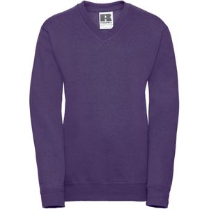 Russell Collection Sweatshirt met V-hals voor kinderen/Kinderen (Paars)