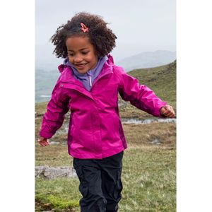 Mountain Warehouse Shelly Waterdichte Jas voor Kinderen/Kinderen (Bes)