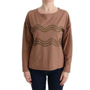 John Galliano Bruine Katoenen Sweater met Studs