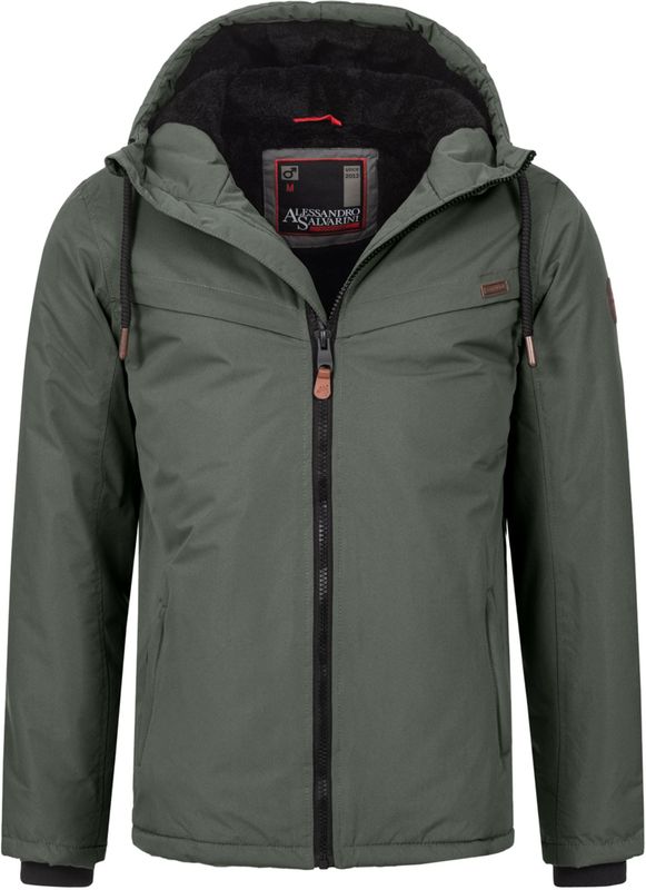 Alessandro Salvarini - AS-331 - Heren Winterjas - Met Teddyvoering - Capuchon