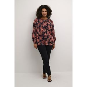 Blouse met lange mouwen KCjeanetta Regular fit black red