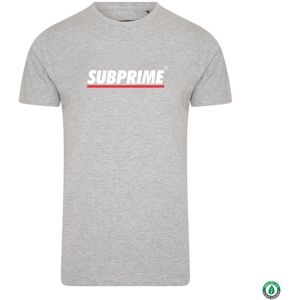 Subprime Tee SS Shirt Stripe Grey Grijs