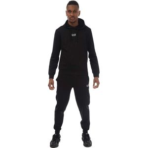 Emporio Armani Heren Core Identity katoenen trainingspak (Zwart)