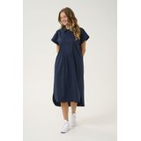 CULTURE - Berri Antoinett - Jurk - Ultramarine Blauw - 3/4 Lengte