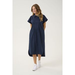 CULTURE - Berri Antoinett - Jurk - Ultramarine Blauw - 3/4 Lengte