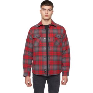 Duck and Cover Heren Willington geruit overhemd (Rood)