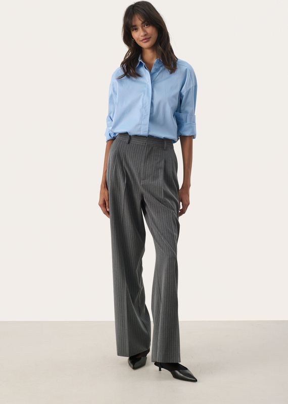 Pants Suiting Classic fit Gray Flannel Pinstripe grey