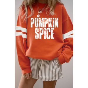 Pompoen Specerij Grafische Sweatshirt