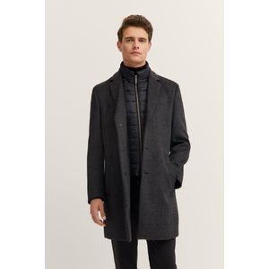 Bugatti Herren Reverskraagjas met glencheck-ruit en vestinzet