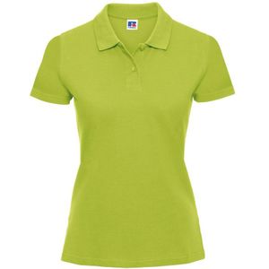 Russell Europa Vrouwen/dames Klassiek Katoenen Korte Mouw Poloshirt (Kalk) - Maat XS